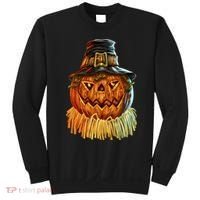 Scarecrow Pumpkin Halloween Sweatshirt thumb 0