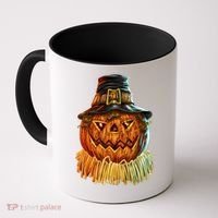Scarecrow Pumpkin Halloween Coffee Mug thumb 0