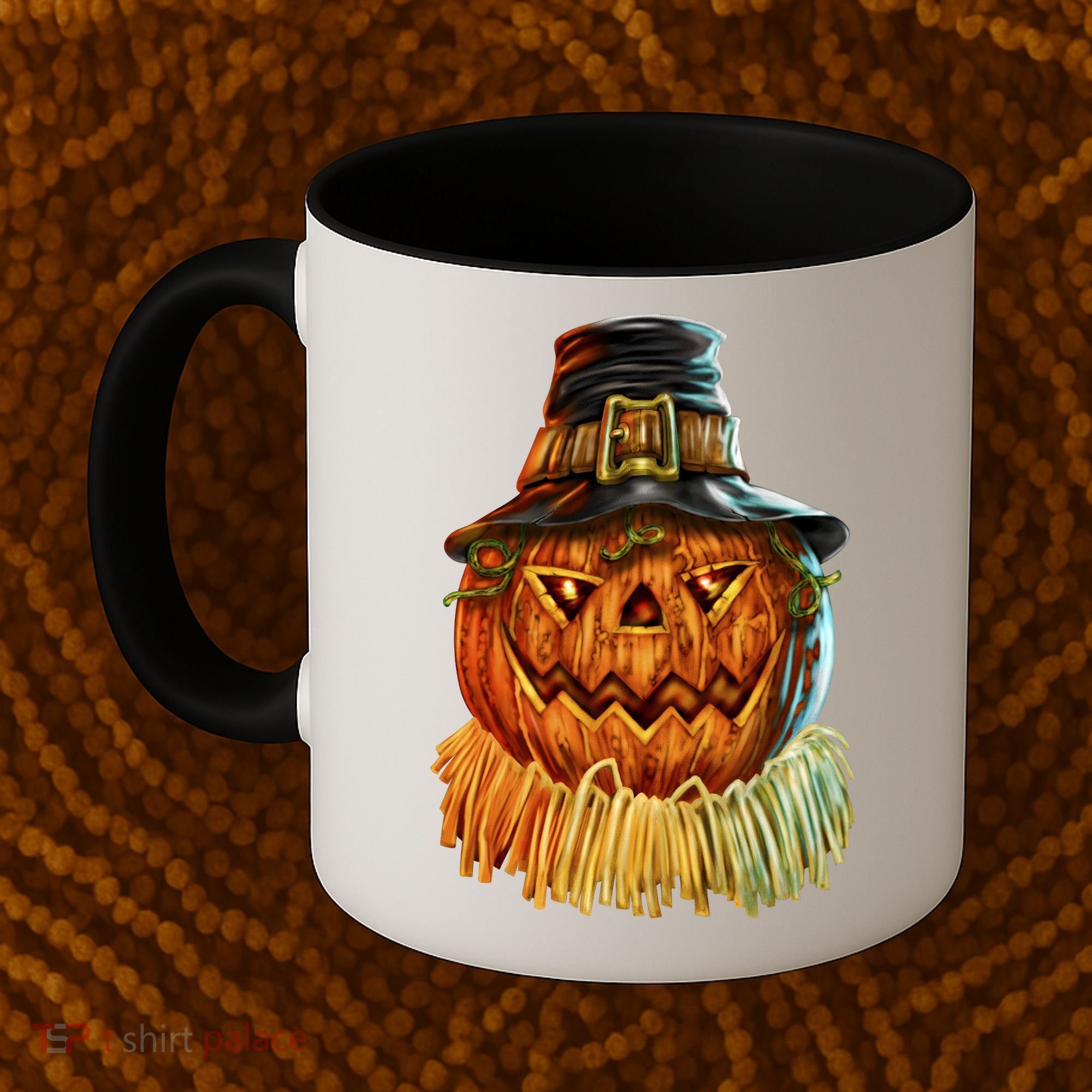 Scarecrow Pumpkin Halloween Coffee Mug