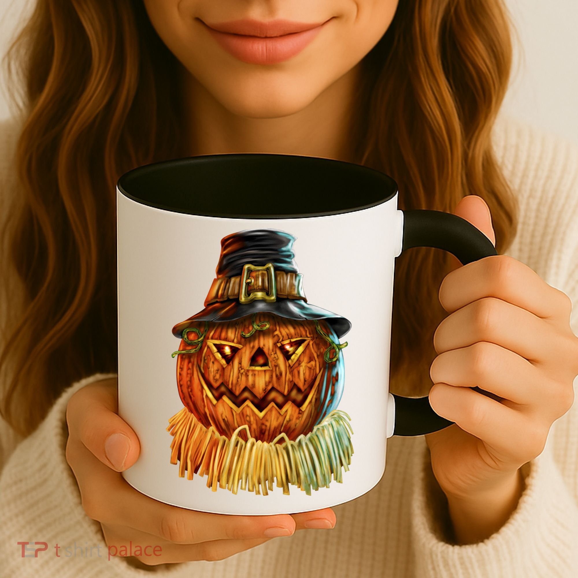 Scarecrow Pumpkin Halloween Coffee Mug