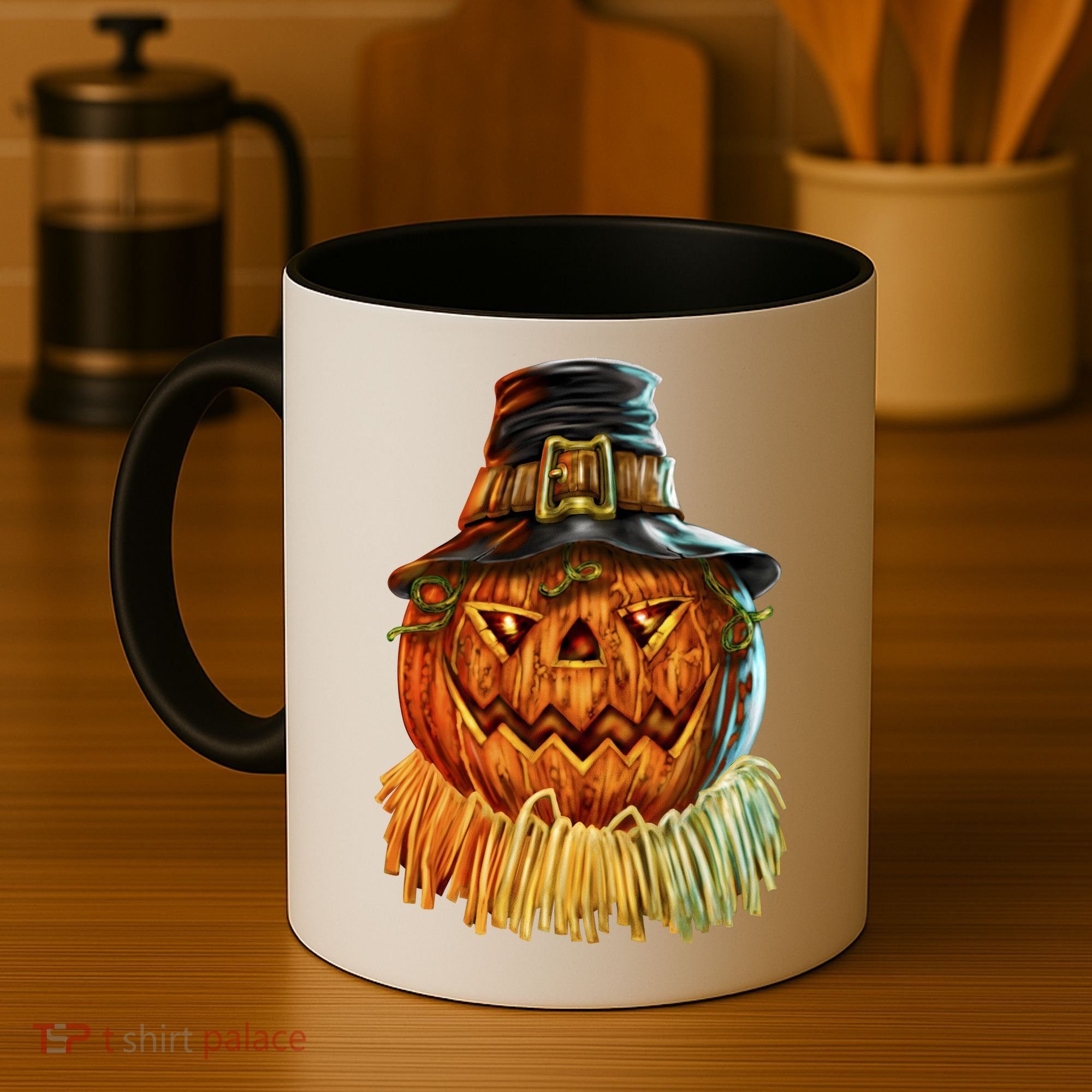 Scarecrow Pumpkin Halloween Coffee Mug