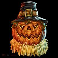 Scarecrow Pumpkin Halloween Coaster thumb 2