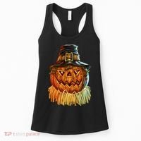 Scarecrow Pumpkin Halloween Women's Tank Top thumb 0
