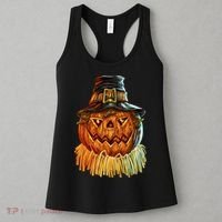 Scarecrow Pumpkin Halloween Women's Tank Top thumb 3