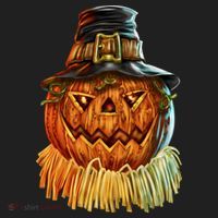 Scarecrow Pumpkin Halloween Golf Towel thumb 3