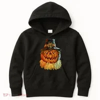 Scarecrow Pumpkin Halloween Kids Hoodie thumb 0
