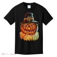 Scarecrow Pumpkin Halloween Kids T-Shirt thumb 0