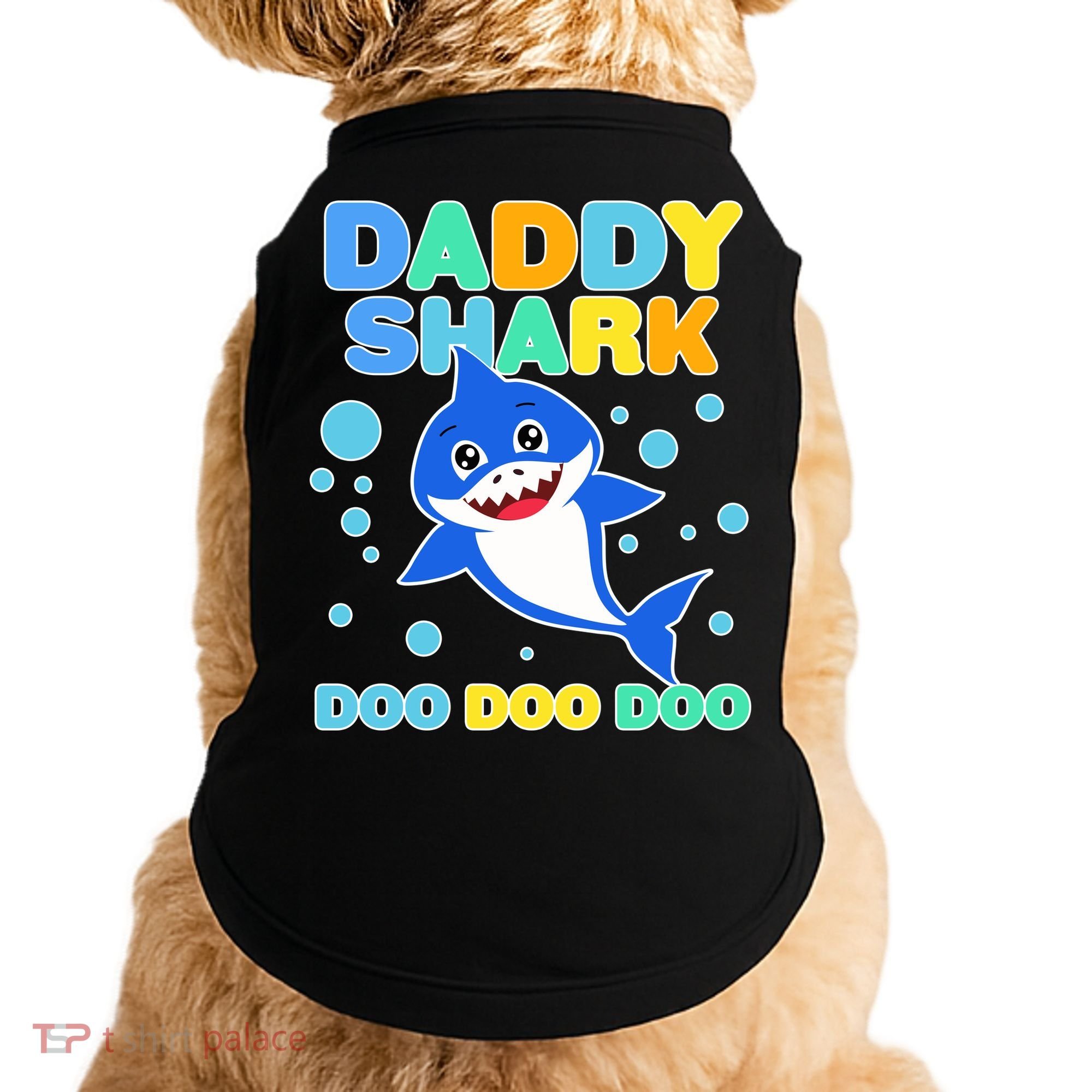 Scary Daddy Shark Doo Doo Doo Halloween Doggie Tank