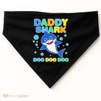 Scary Daddy Shark Doo Doo Doo Halloween USA-Made Doggie Bandana thumb 0
