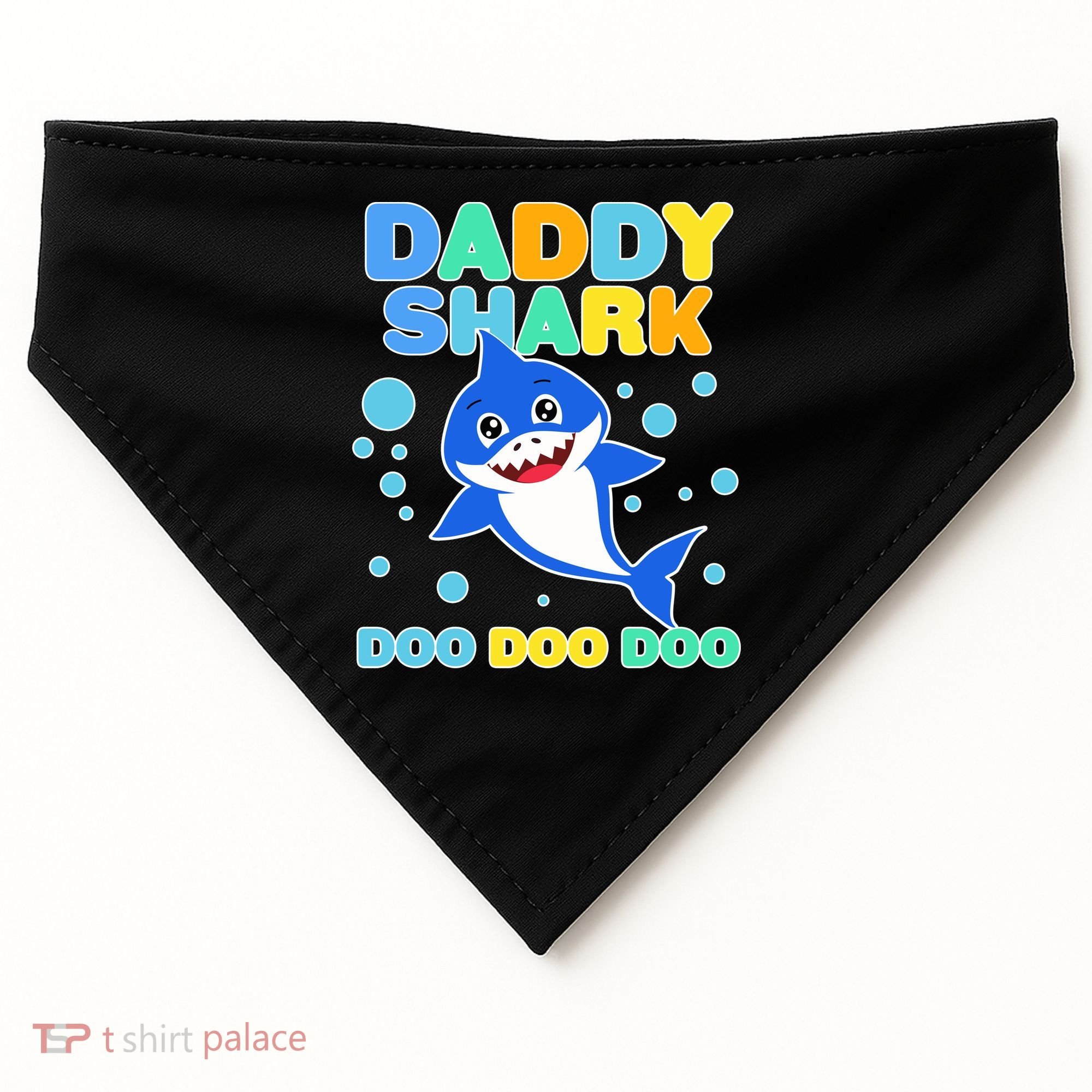 Scary Daddy Shark Doo Doo Doo Halloween USA-Made Doggie Bandana