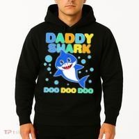 Scary Daddy Shark Doo Doo Doo Halloween Hoodie thumb 2