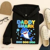 Scary Daddy Shark Doo Doo Doo Halloween Hoodie thumb 4