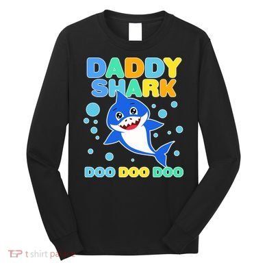 Scary Daddy Shark Doo Doo Doo Halloween Long Sleeve Shirt
