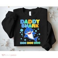 Scary Daddy Shark Doo Doo Doo Halloween Sweatshirt thumb 2