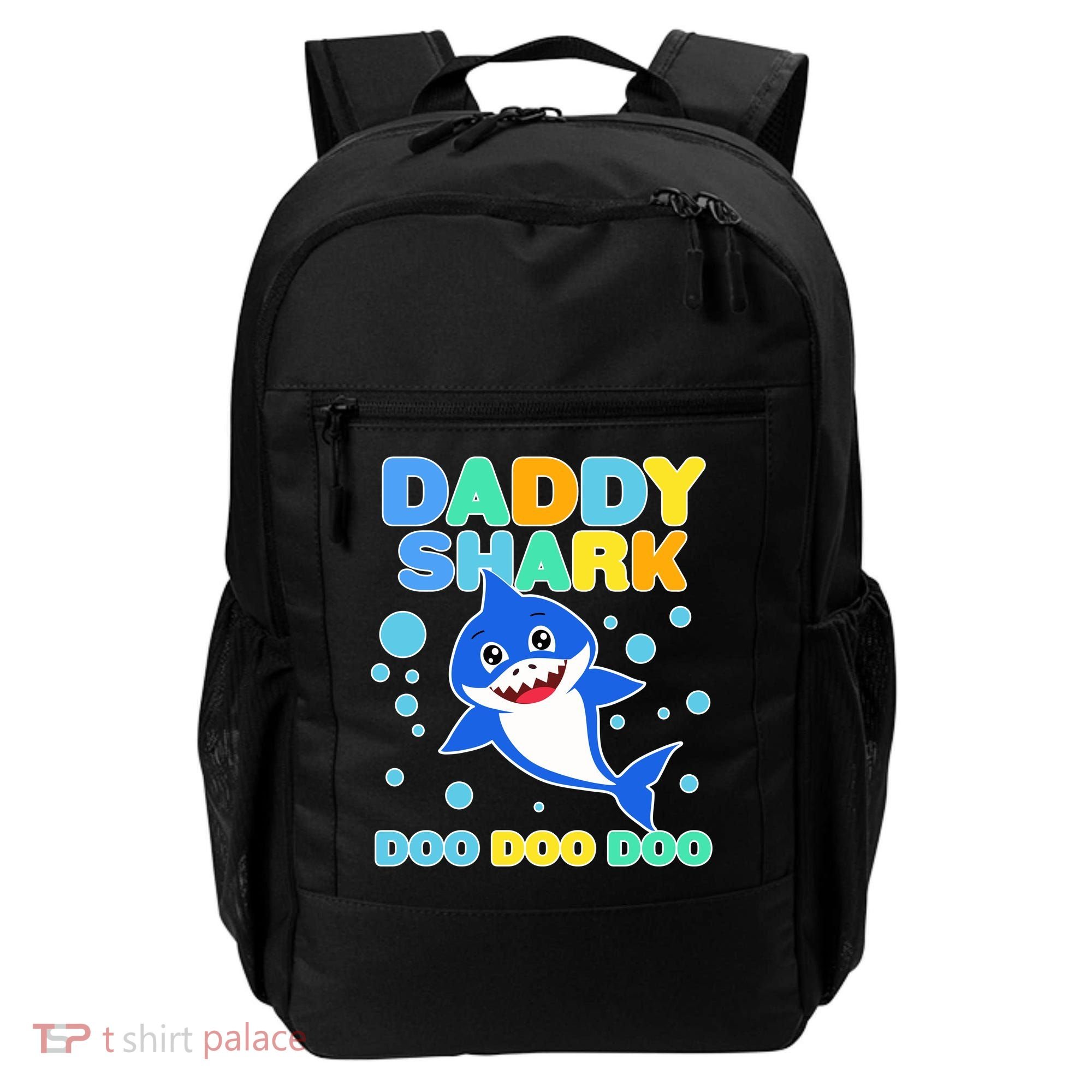 Scary Daddy Shark Doo Doo Doo Halloween Backpack
