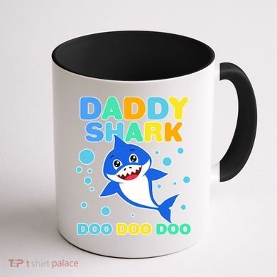 Scary Daddy Shark Doo Doo Doo Halloween Coffee Mug back