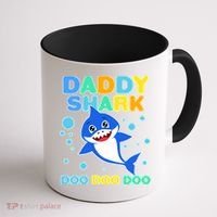 Scary Daddy Shark Doo Doo Doo Halloween Coffee Mug thumb 1