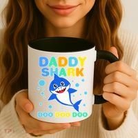 Scary Daddy Shark Doo Doo Doo Halloween Coffee Mug thumb 3
