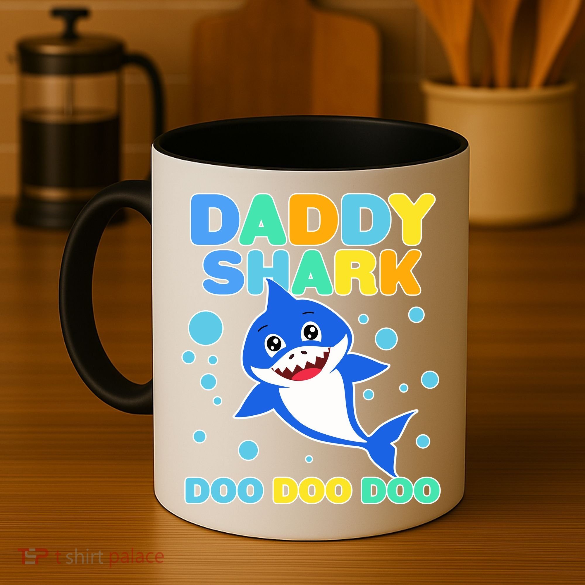 Scary Daddy Shark Doo Doo Doo Halloween Coffee Mug