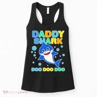 Scary Daddy Shark Doo Doo Doo Halloween Women's Tank Top thumb 0