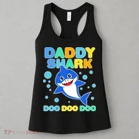 Scary Daddy Shark Doo Doo Doo Halloween Women's Tank Top thumb 3