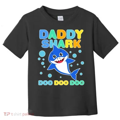 Scary Daddy Shark Doo Doo Doo Halloween Toddler T-Shirt