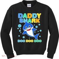 Scary Daddy Shark Doo Doo Doo Halloween Kids Sweatshirt thumb 0