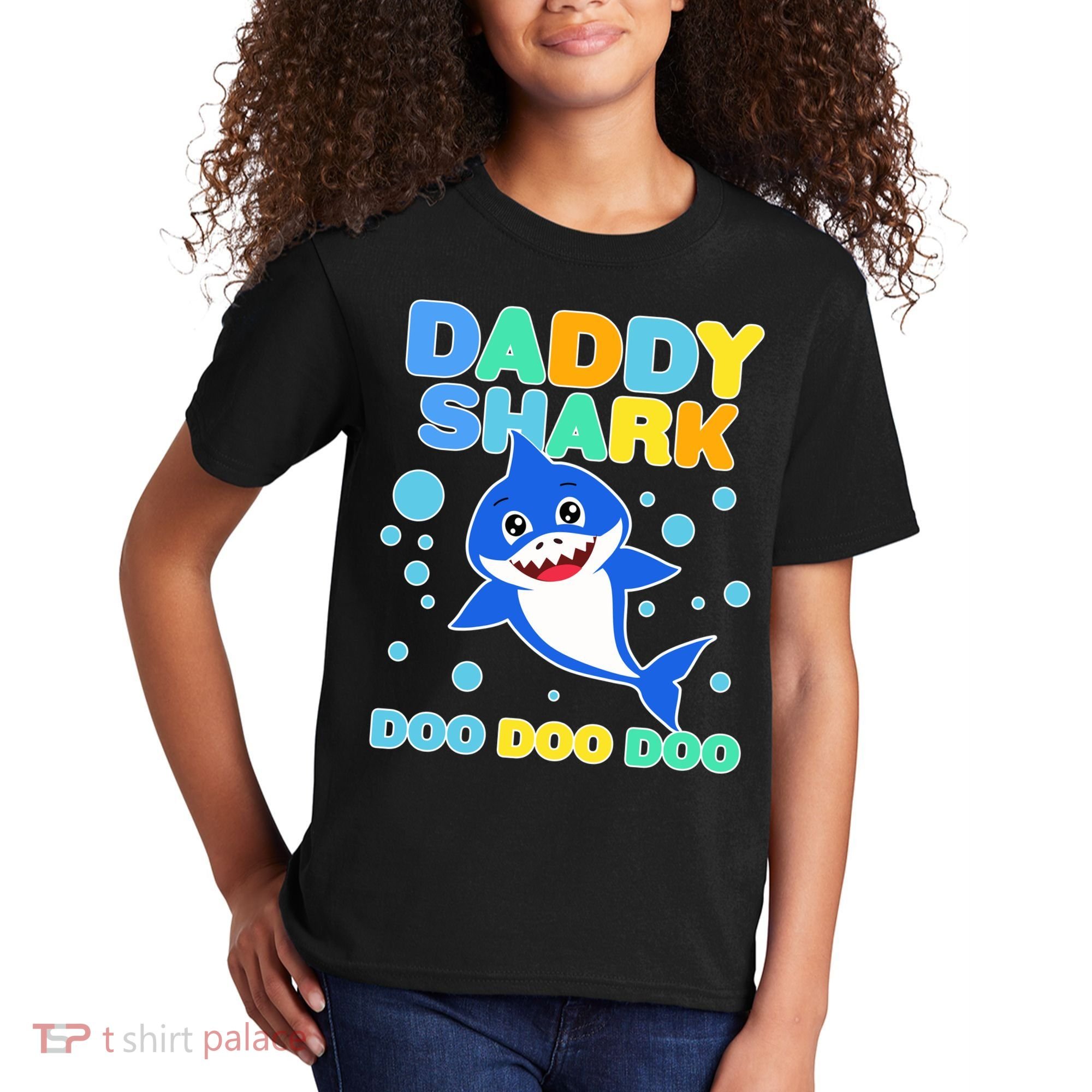 Scary Daddy Shark Doo Doo Doo Halloween Kids T-Shirt