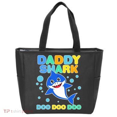 Scary Daddy Shark Doo Doo Doo Halloween Tote Bag