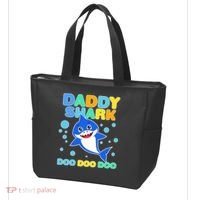 Scary Daddy Shark Doo Doo Doo Halloween Tote Bag thumb 3