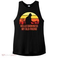 Scary Hello Darkness My Old Friend Ladies PosiCharge Tri-Blend Wicking Tank thumb 0