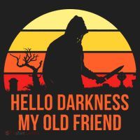 Scary Hello Darkness My Old Friend Women's Sweatshirt thumb 2