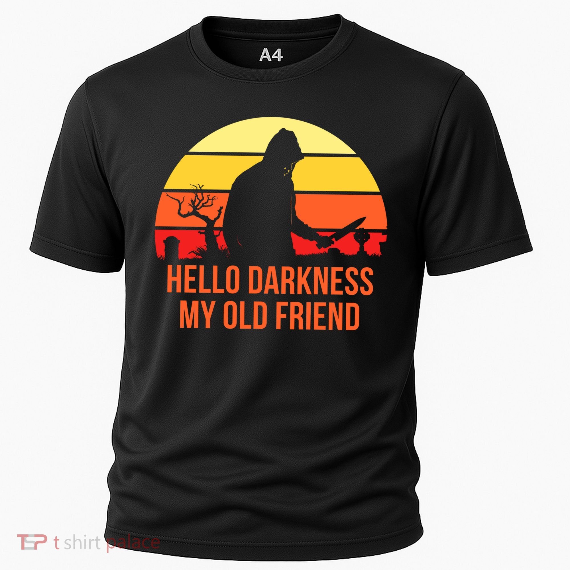 Scary Hello Darkness My Old Friend Cooling Performance Crew T-Shirt