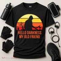 Scary Hello Darkness My Old Friend Cooling Performance Crew T-Shirt thumb 3