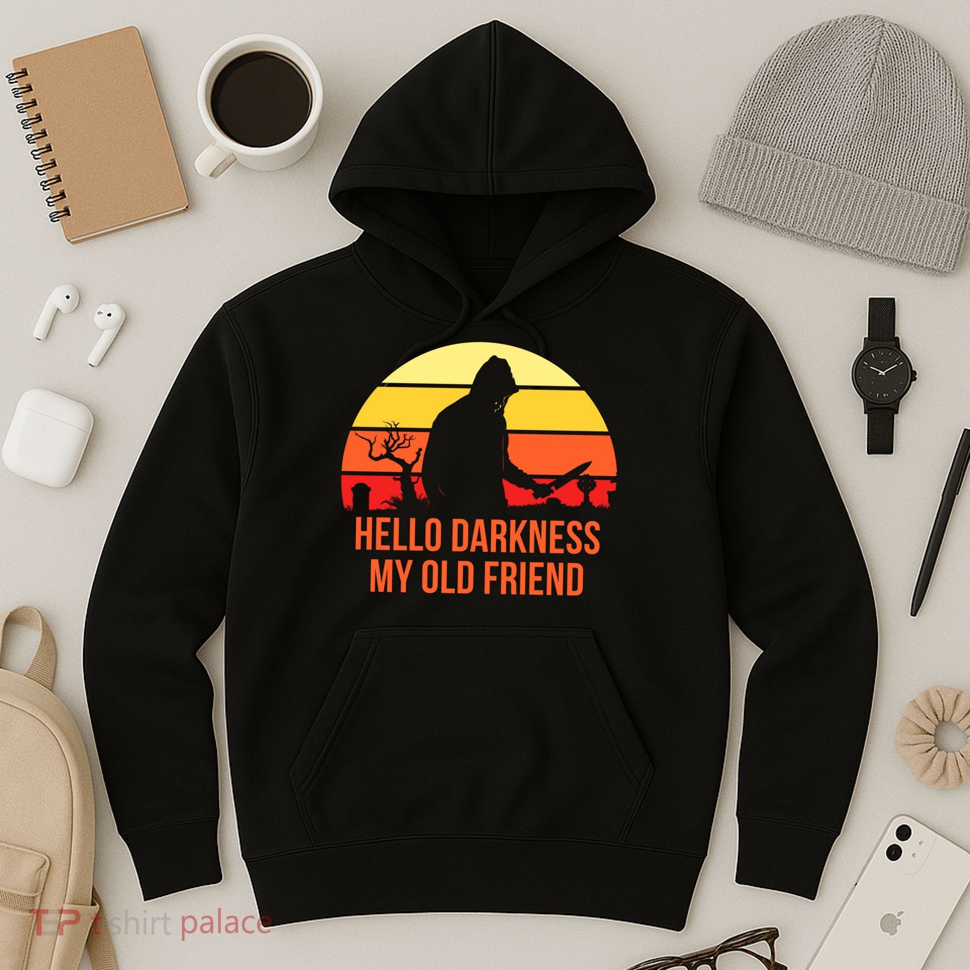 Scary Hello Darkness My Old Friend Hoodie