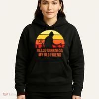 Scary Hello Darkness My Old Friend Hoodie thumb 5