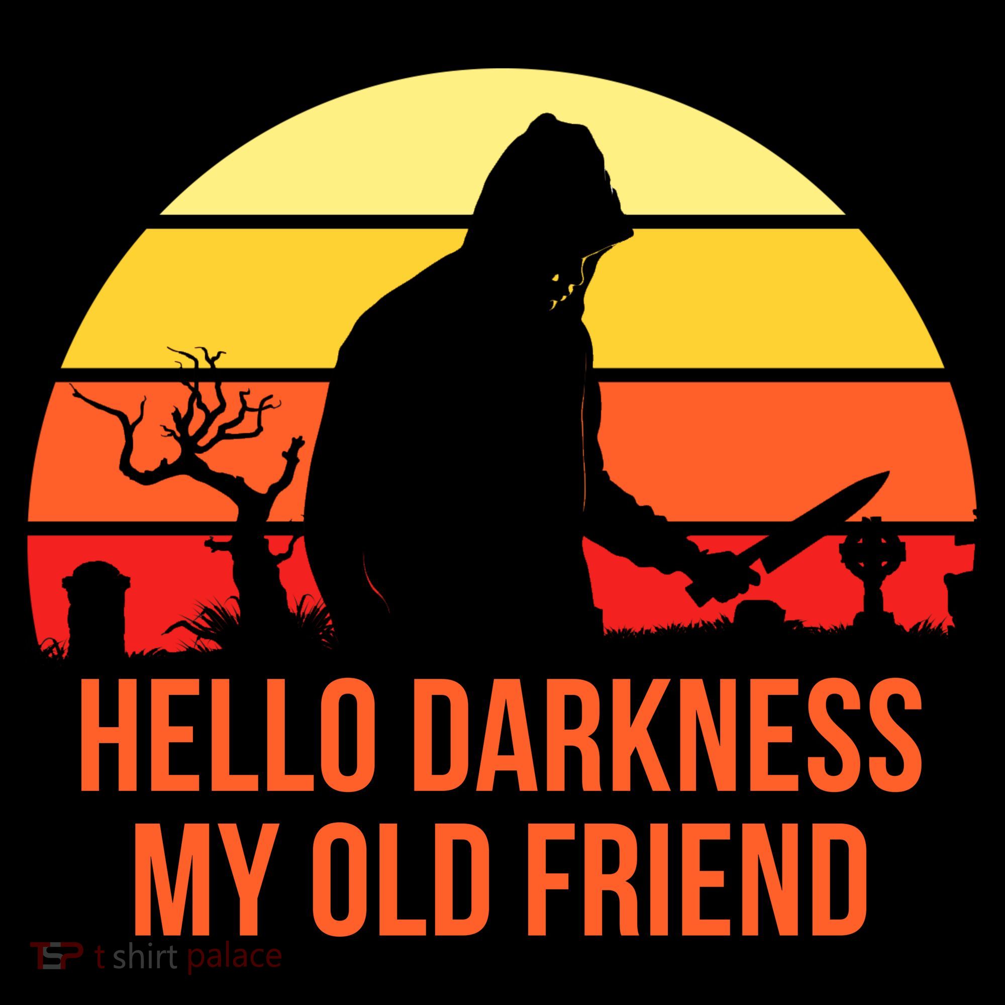 Scary Hello Darkness My Old Friend Apron