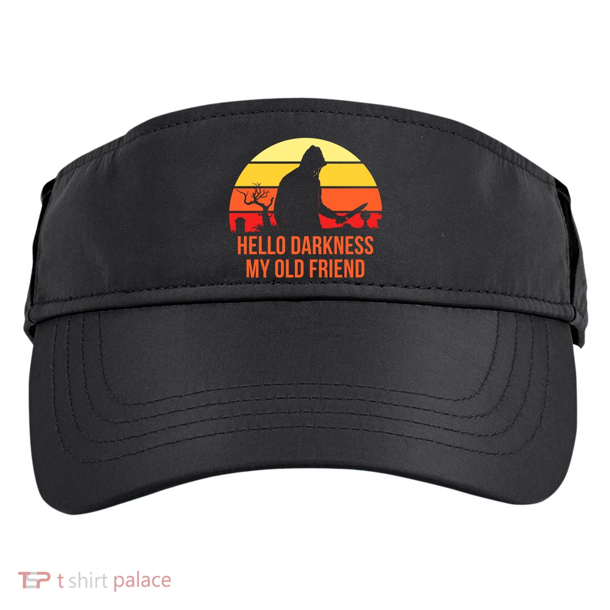 Scary Hello Darkness My Old Friend Adult Drive Performance Visor