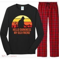 Scary Hello Darkness My Old Friend Long Sleeve Pajama Set thumb 0