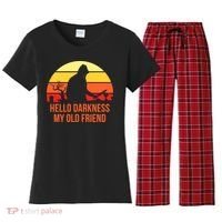Scary Hello Darkness My Old Friend Women's Flannel Pajama Set thumb 0