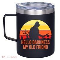 Scary Hello Darkness My Old Friend 12oz Stainless Steel Coffee Mug thumb 2
