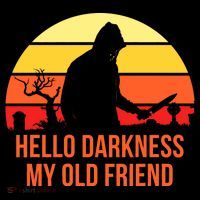 Scary Hello Darkness My Old Friend Ornament thumb 1