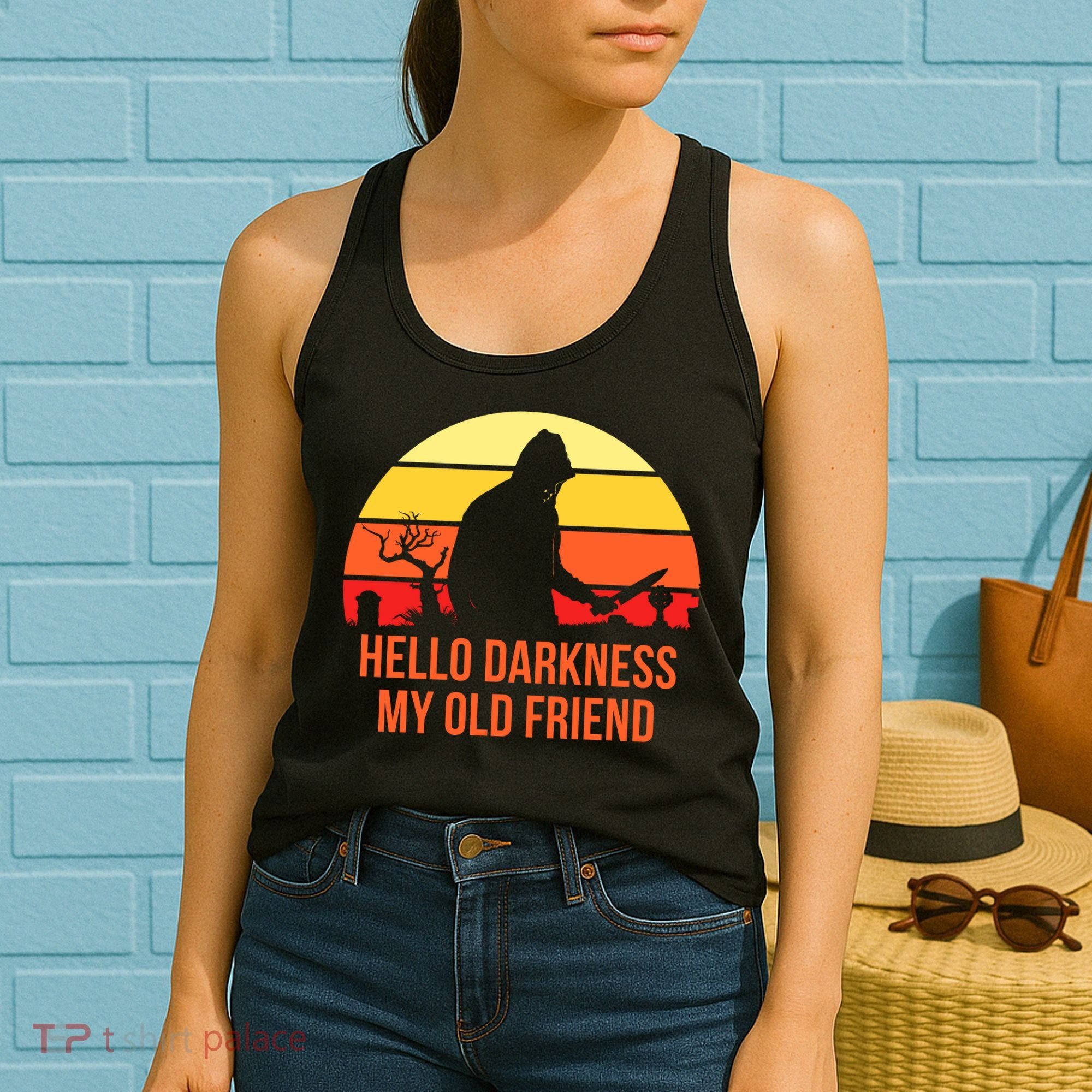 Scary Hello Darkness My Old Friend Women's Tank Top