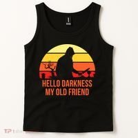 Scary Hello Darkness My Old Friend Tank Top thumb 2