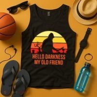 Scary Hello Darkness My Old Friend Tank Top thumb 4