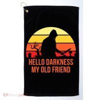 Scary Hello Darkness My Old Friend Golf Towel thumb 0