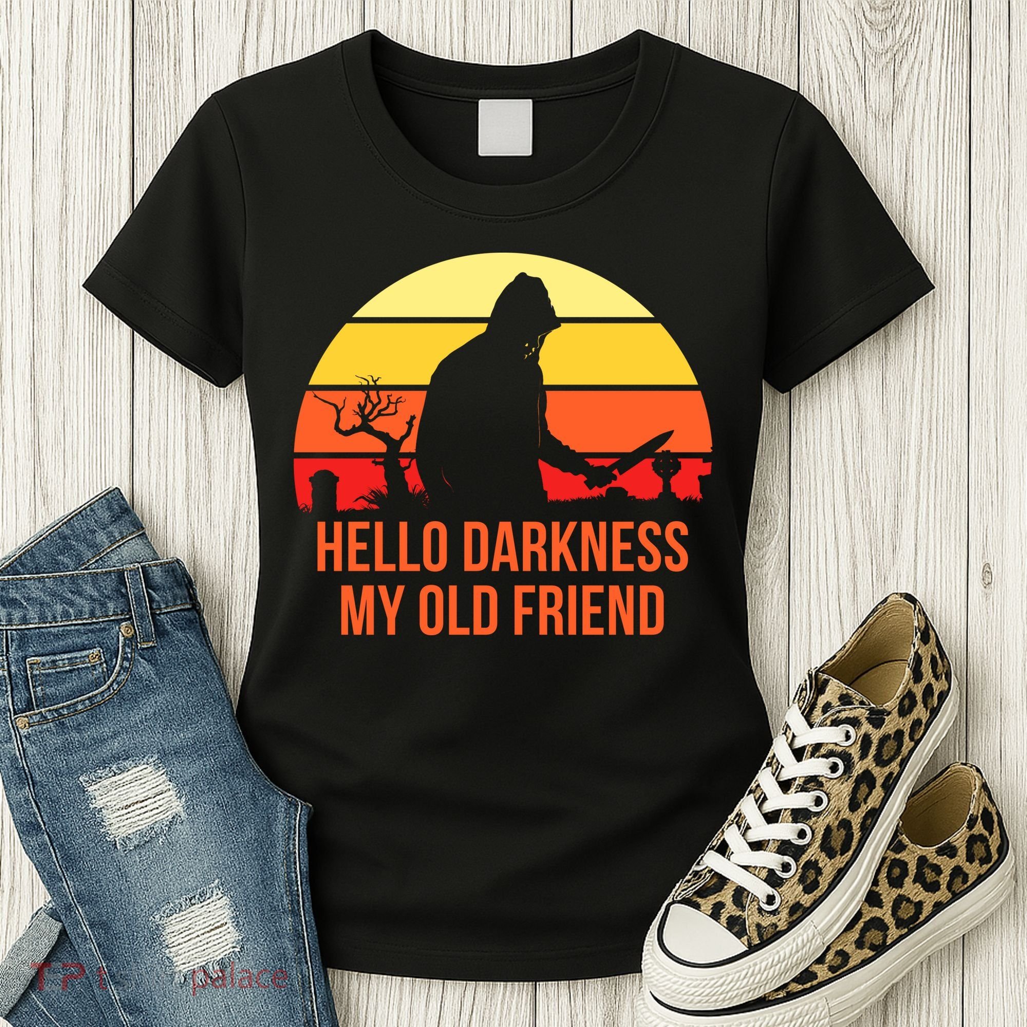Scary Hello Darkness My Old Friend Women's T-Shirt