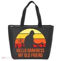 Scary Hello Darkness My Old Friend Tote Bag thumb 0