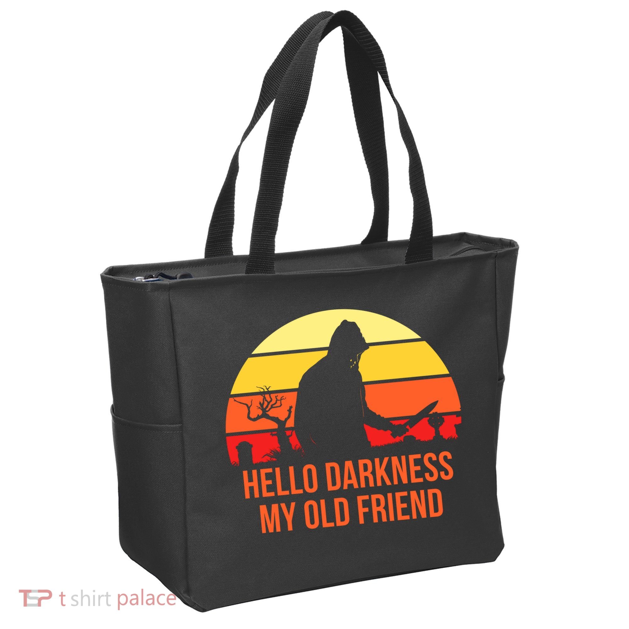 Scary Hello Darkness My Old Friend Tote Bag