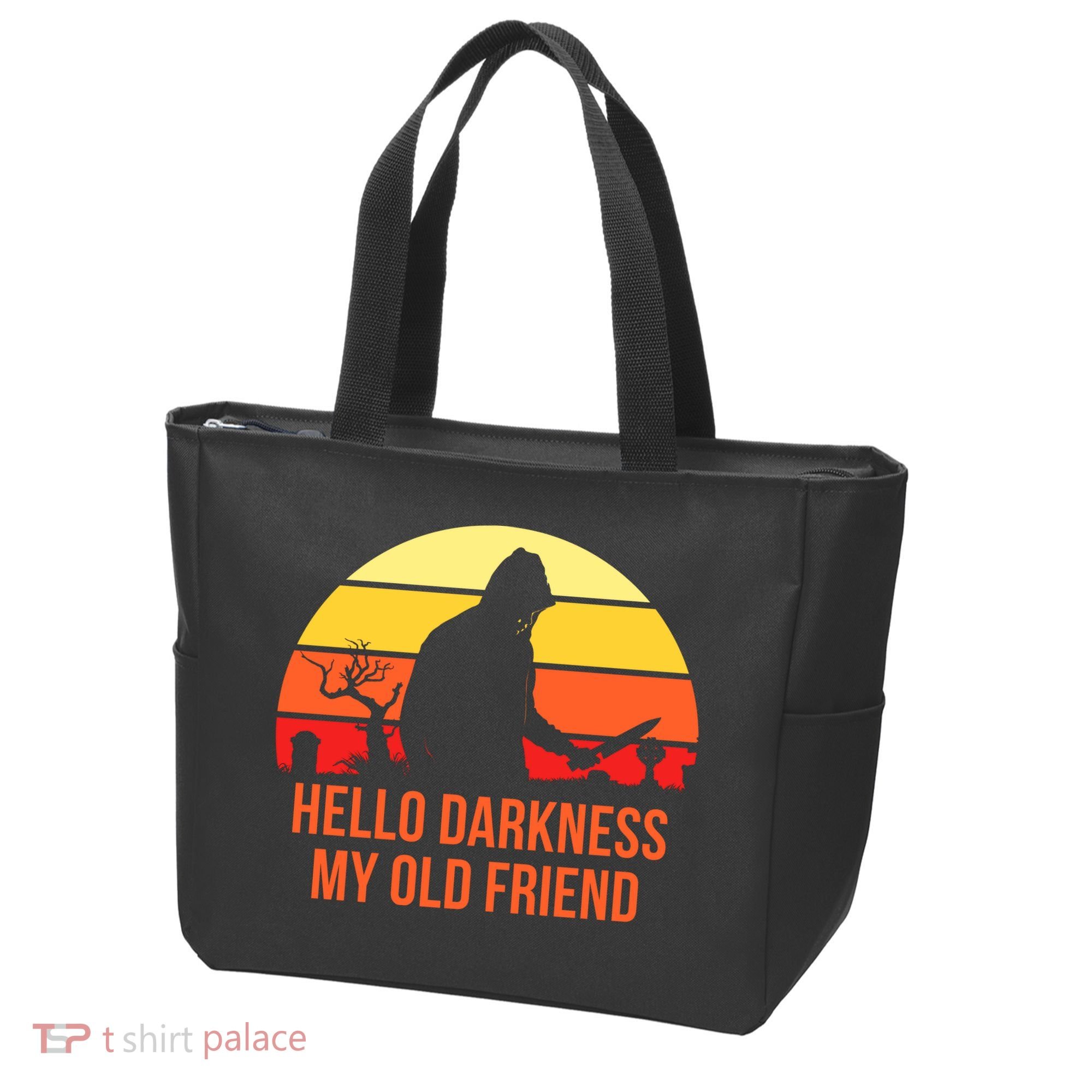 Scary Hello Darkness My Old Friend Tote Bag